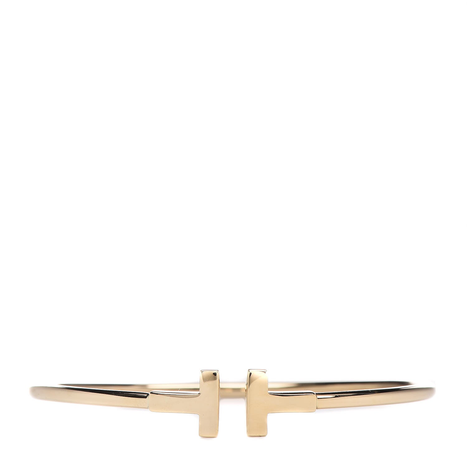Tiffany 18K Yellow Gold T Wire Bracelet 1 of 5