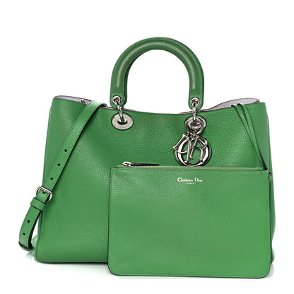 Christian Dior Bullcalf Large Diorissimo Tote Green 3 of 12