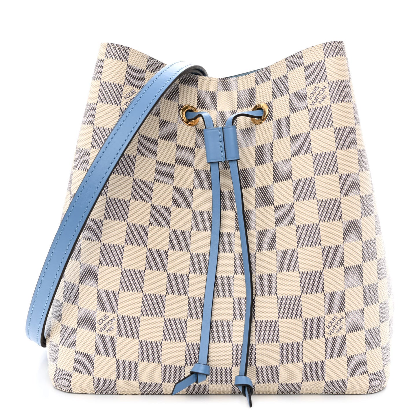 Damier Azur Neonoe MM Bleuet