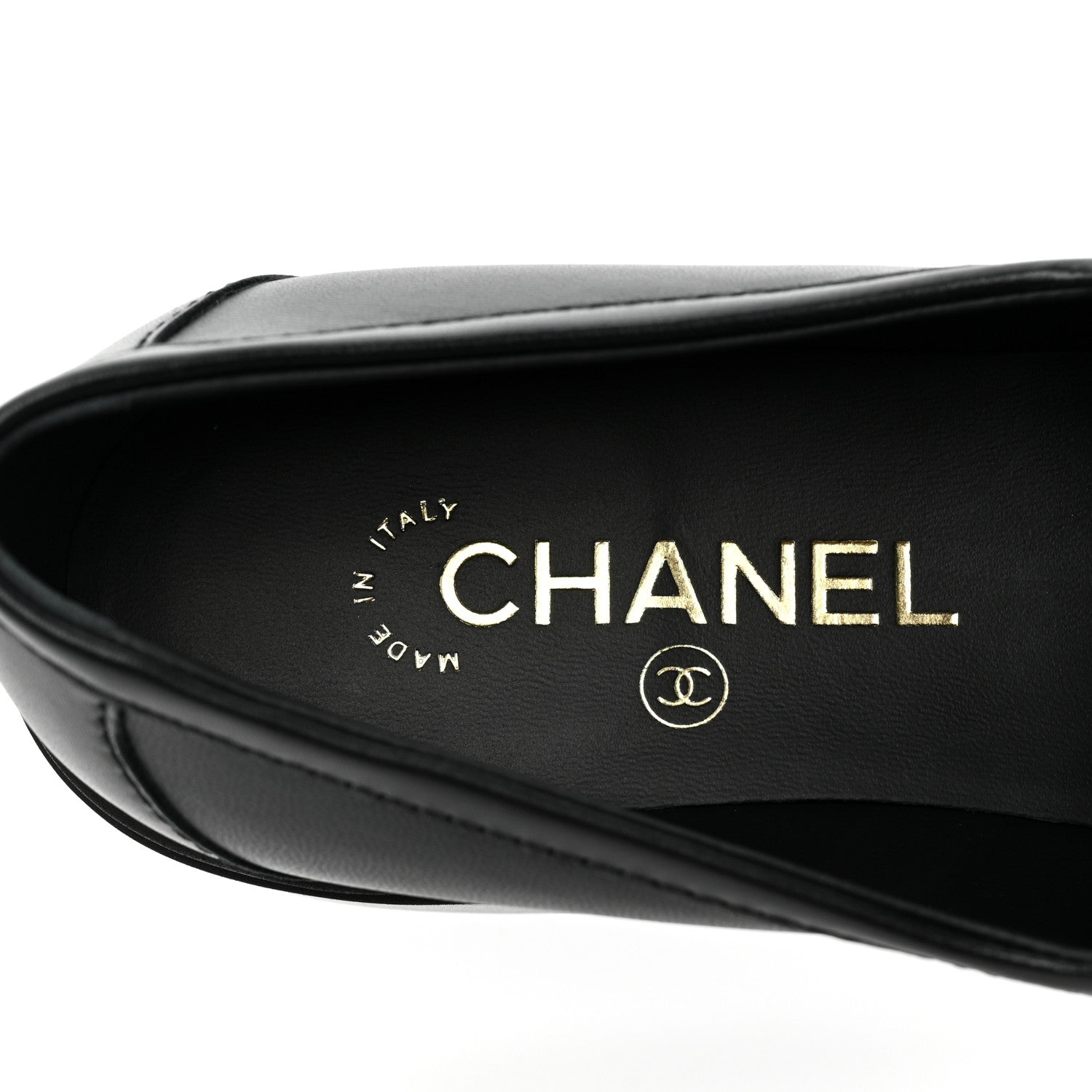 Chanel Lambskin Quilted CC Turnlock Loafers 38 Black 8 of 10