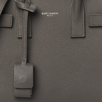 Saint Laurent Grained Calfskin Nano Sac De Jour Fog 7 of 9