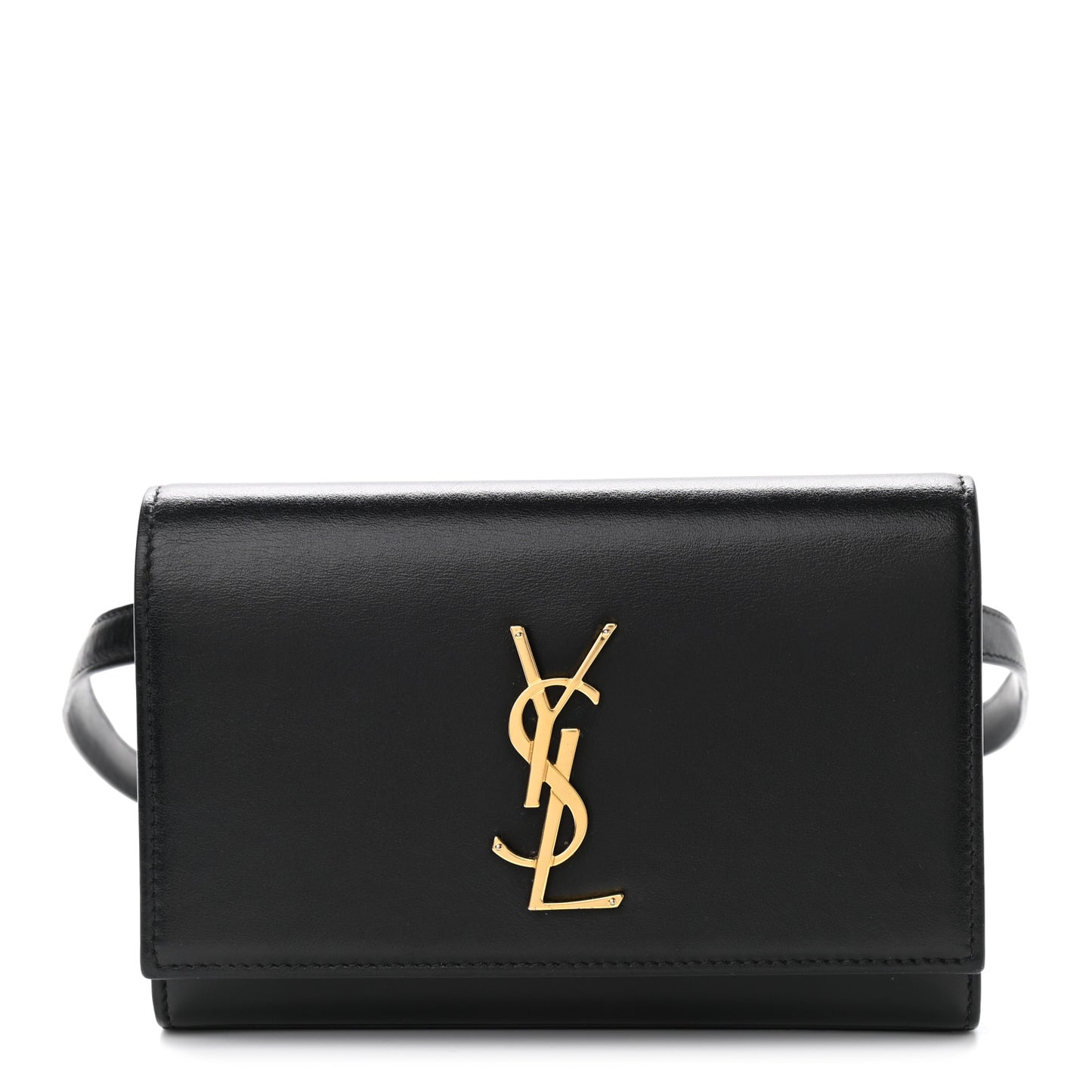 Smooth Calfskin Monogram Kate Belt Bag Black