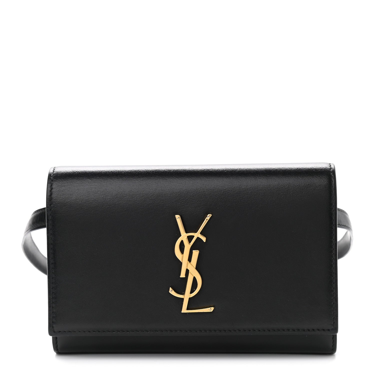 Saint Laurent Smooth Calfskin Monogram Kate Belt Bag Black 1 of 11