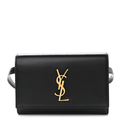 Saint Laurent Smooth Calfskin Monogram Kate Belt Bag Black 1 of 11