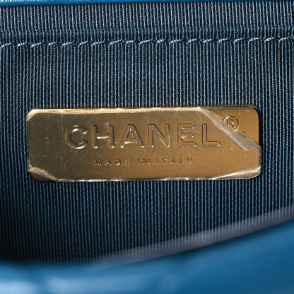Chanel Lambskin Quilted Chanel 19 Waist Bag Blue 5 of 9