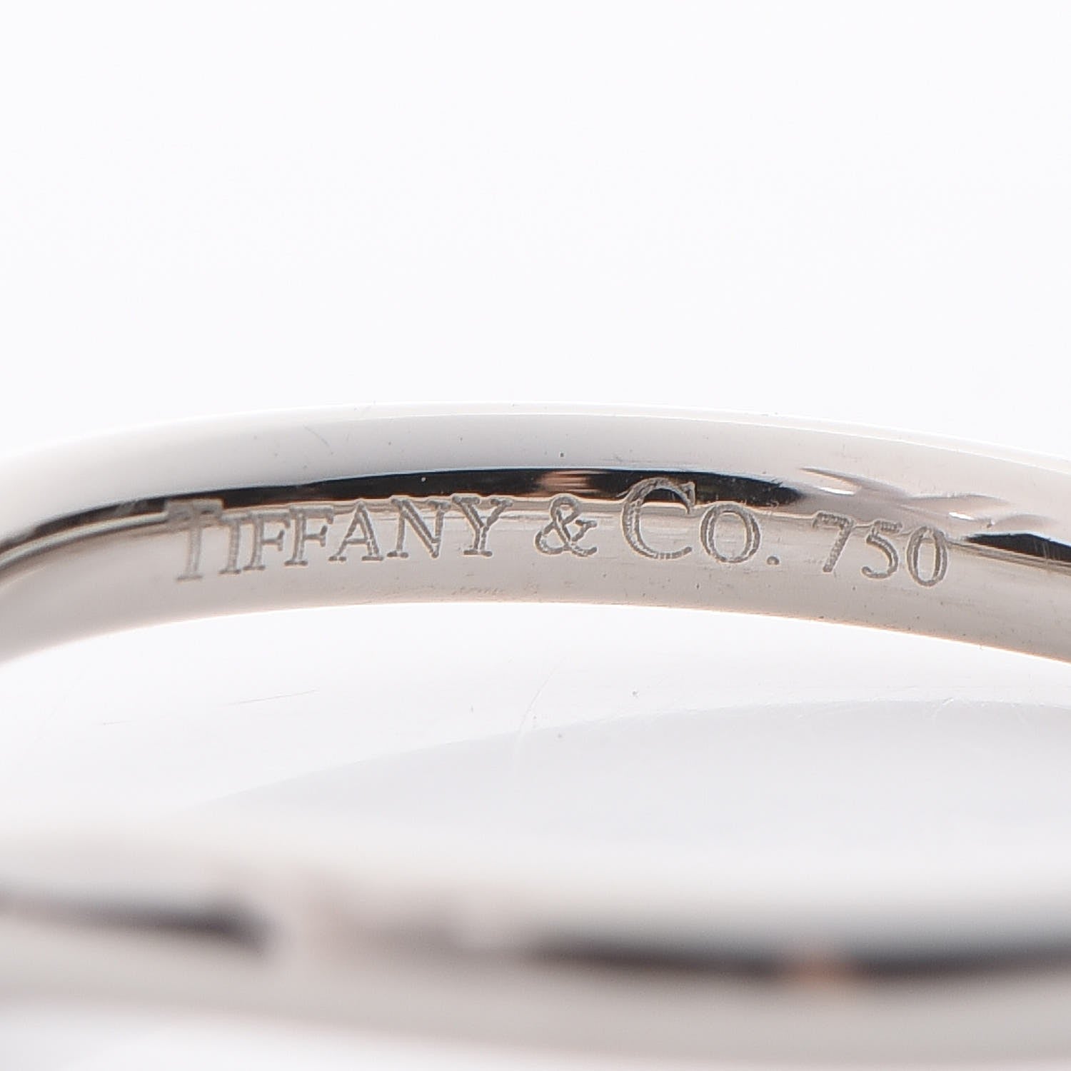 Tiffany 18K White Gold Diamond Elsa Peretti Wedding Band Ring 49 5 5 of 7