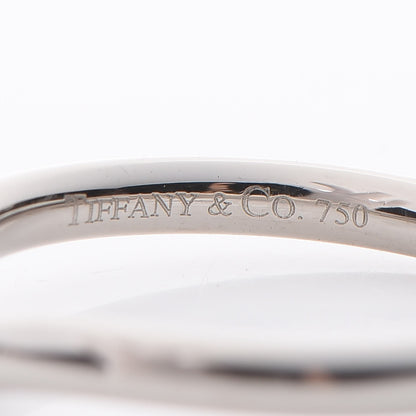 Tiffany 18K White Gold Diamond Elsa Peretti Wedding Band Ring 49 5 5 of 7