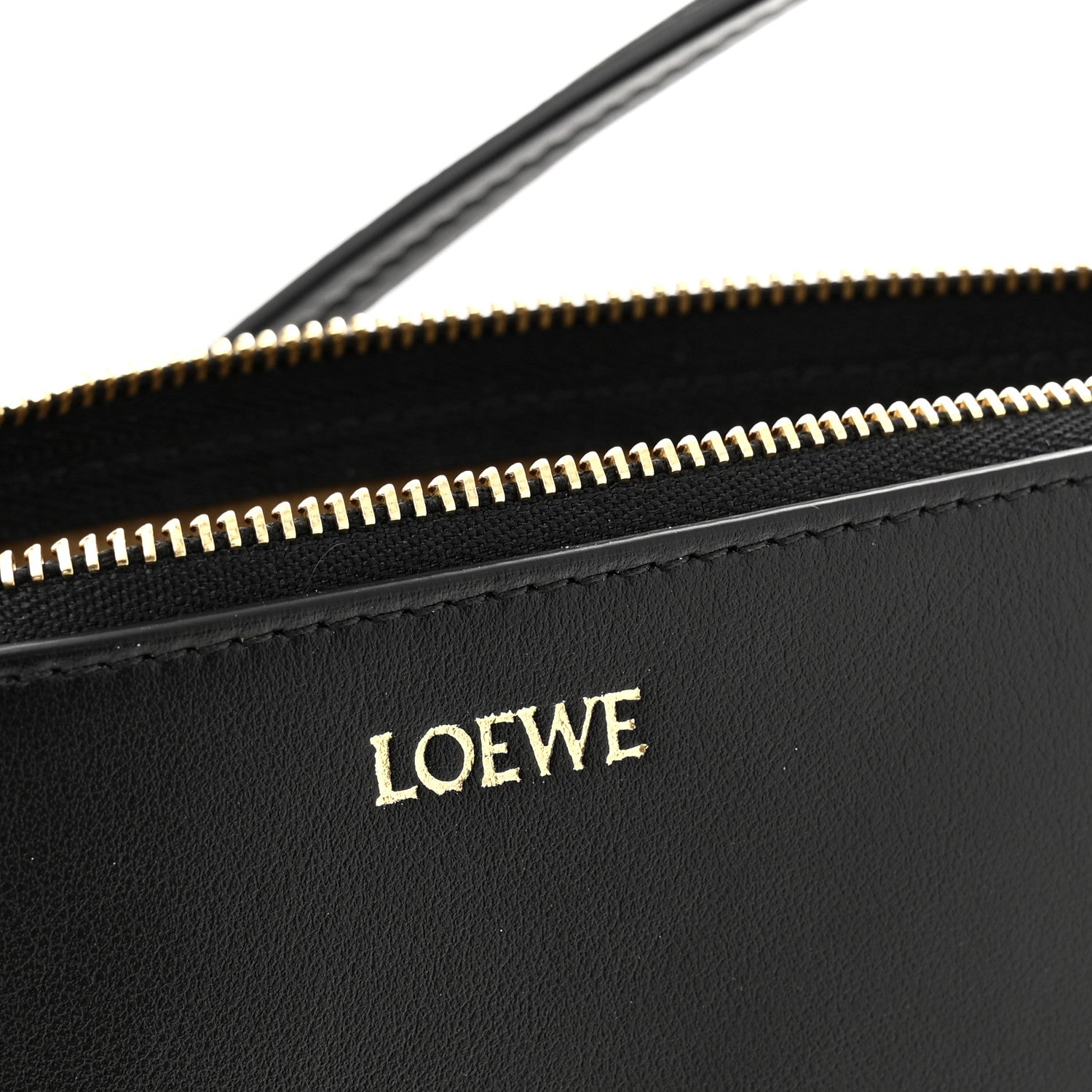 Loewe Shiny Calfskin Puzzle Fold Pouch Black 6 of 10