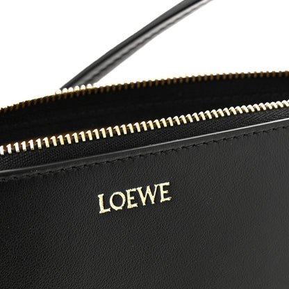 Loewe Shiny Calfskin Puzzle Fold Pouch Black 6 of 10