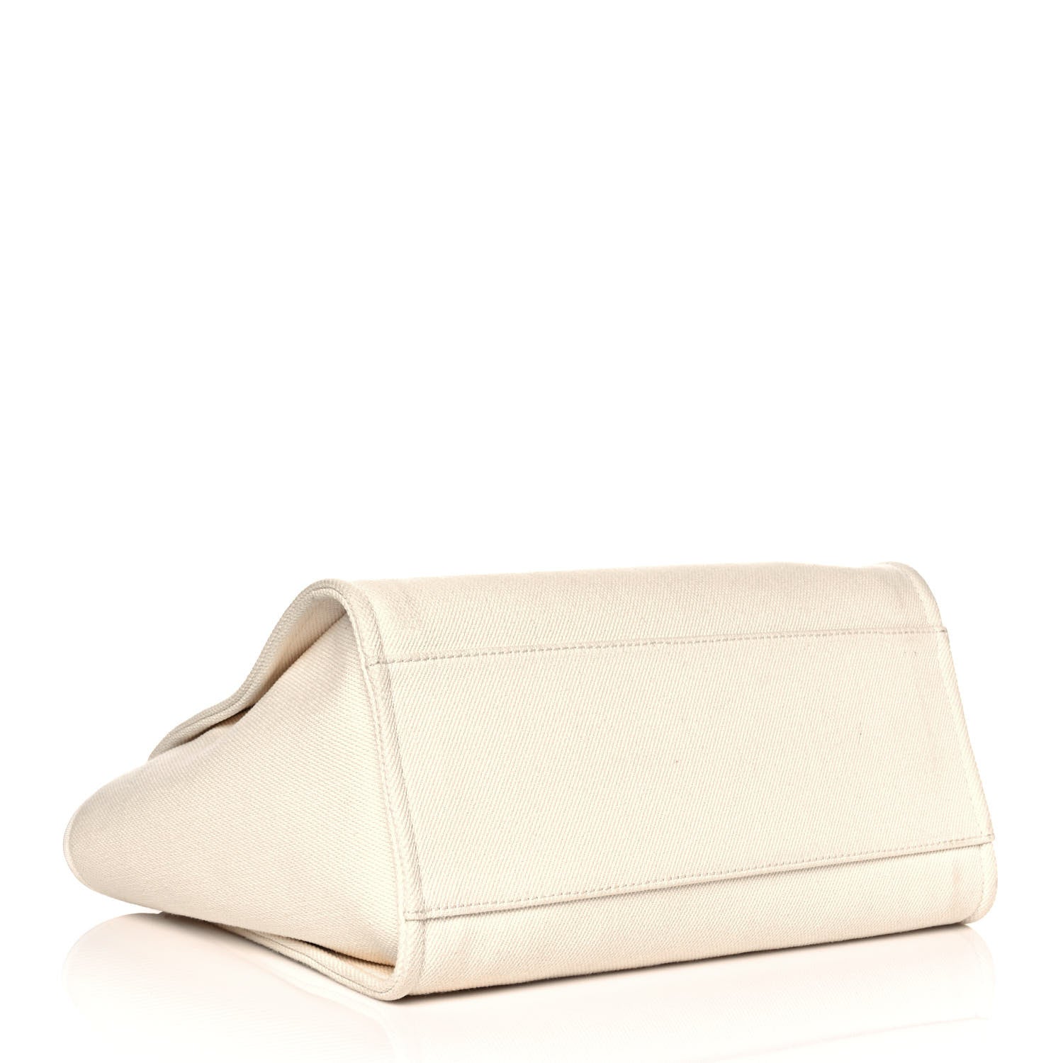 Chanel Canvas Pearl Medium Deauville Tote Ecru Beige 4 of 10