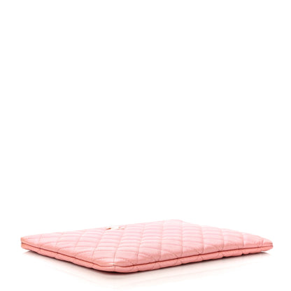 Chanel Iridescent Caviar Quilted Medium Cosmetic Case Rose Pink 4 of 10