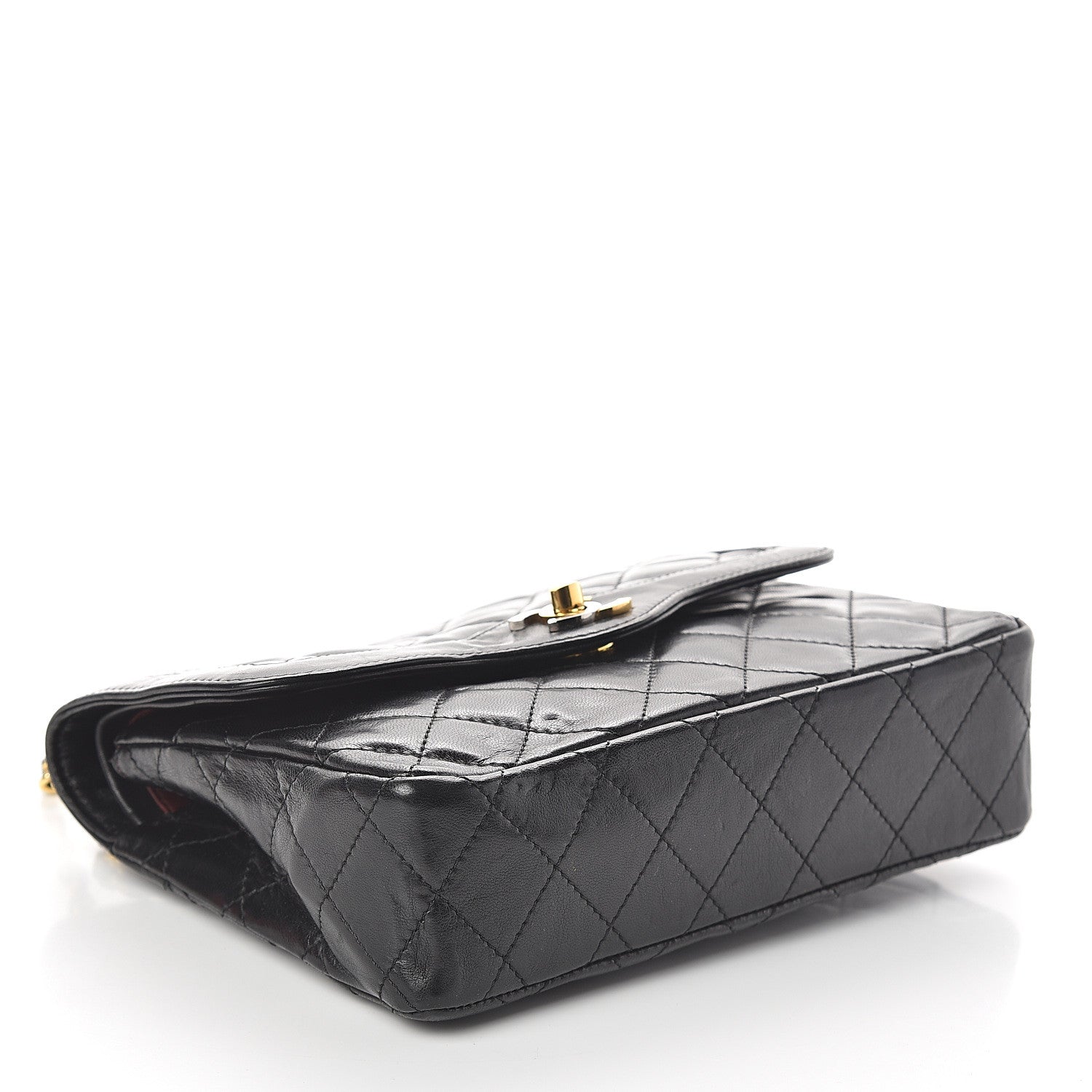 Chanel Lambskin Quilted Small Double Flap Black 3 of 8