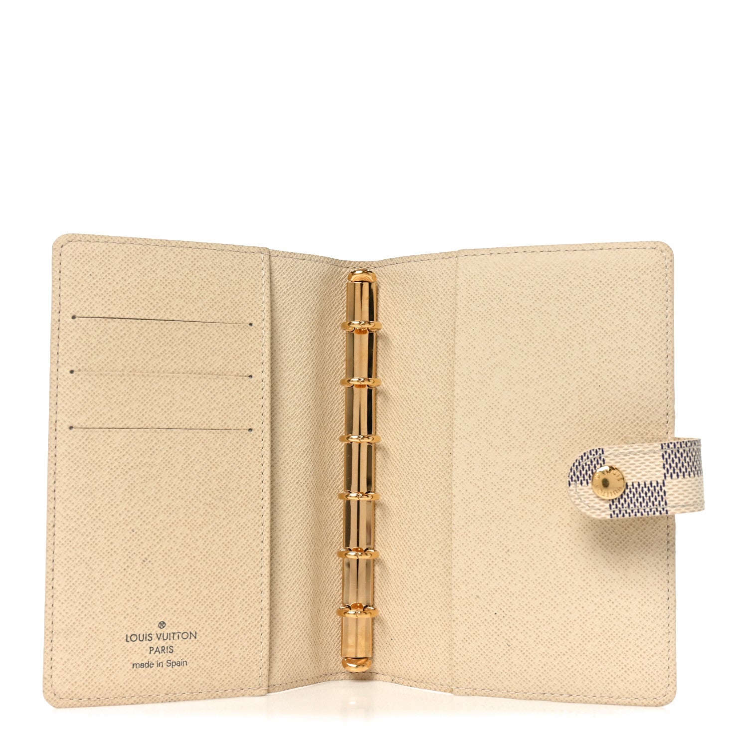 Louis Vuitton Damier Azur Small Ring Agenda Cover 5 of 6