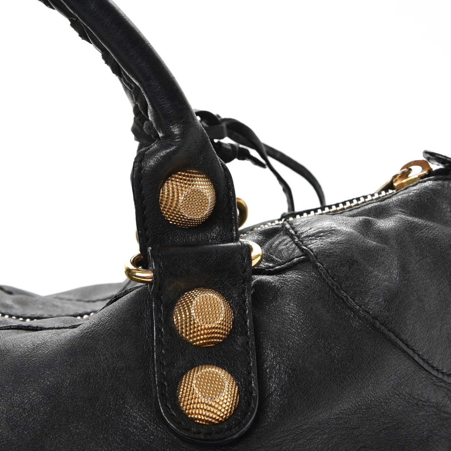 Agneau Giant 21 Gold Hardware Work Black