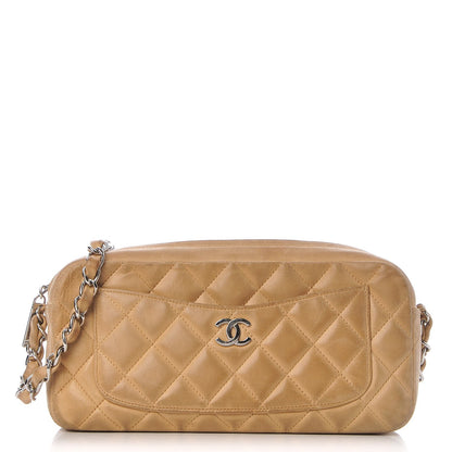 Chanel Lambskin Camera Case Beige Clair 1 of 15