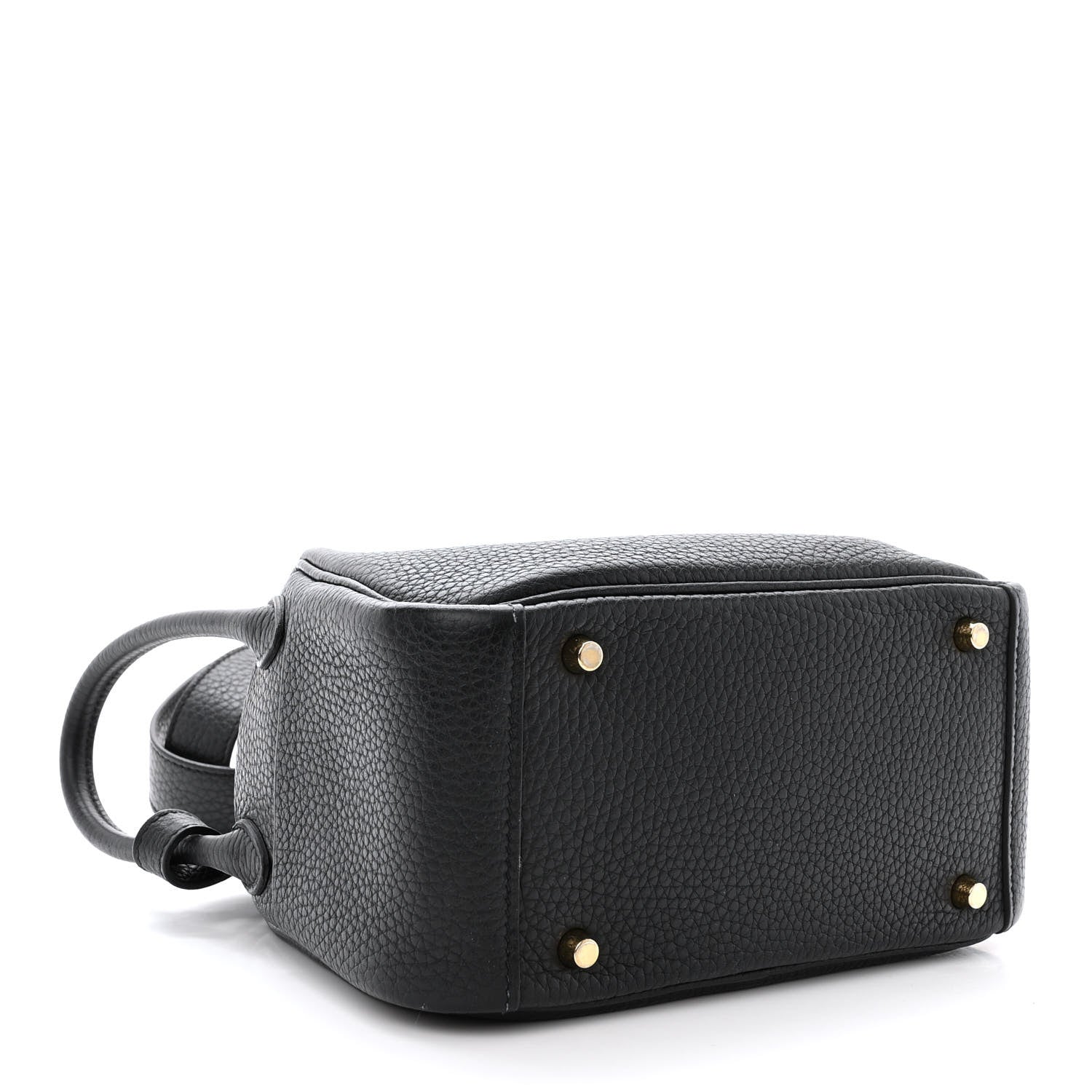 Hermes Taurillon Clemence Mini Lindy 20 Black 4 of 11