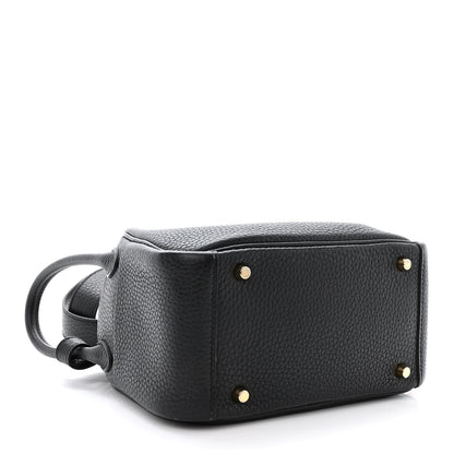 Hermes Taurillon Clemence Mini Lindy 20 Black 4 of 11