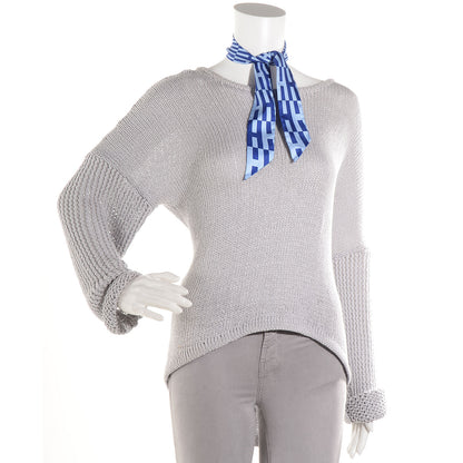 Hermes Silk Op'H Twilly Indigo Ciel 2 of 6