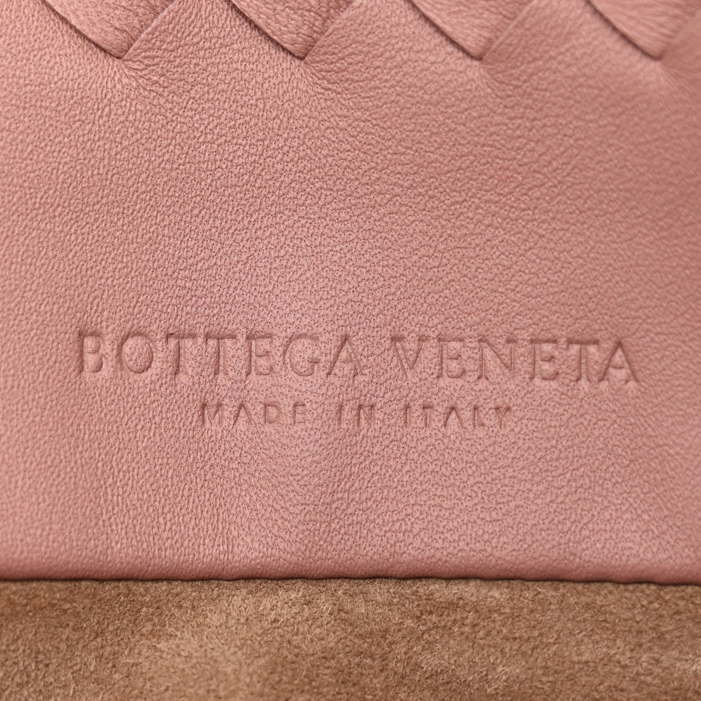 Nappa Intrecciato Mini Cesta Tote Deco Rose Black
