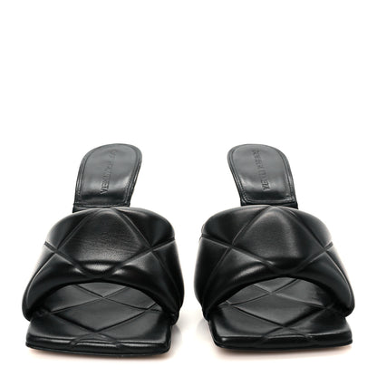 Bottega Veneta Nappa Maxi Intrecciato Lido Mule Sandals 37.5 Black 3 of 9