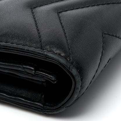 Gucci Calfskin Matelasse GG Marmont Continental Wallet Black 7 of 8