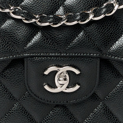 Chanel Caviar Quilted Jumbo Double Flap Black 9 of 11
