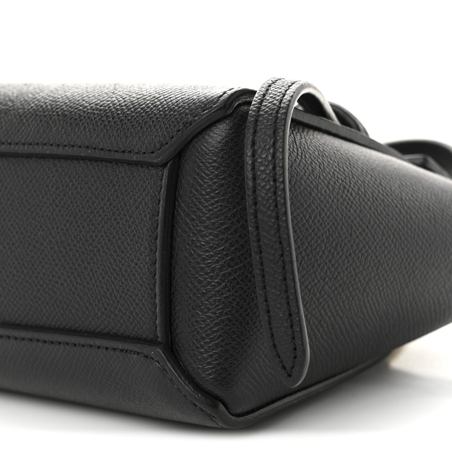 Grained Calfskin Pico Belt Bag Black