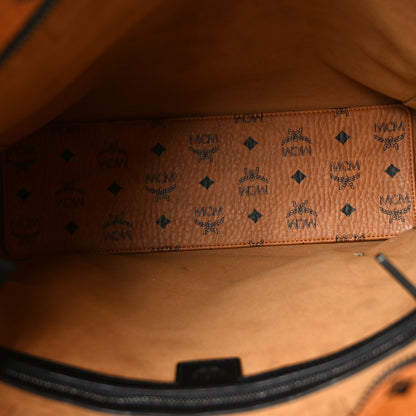 MCM Visetos Klassik Tote Cognac Black 5 of 9