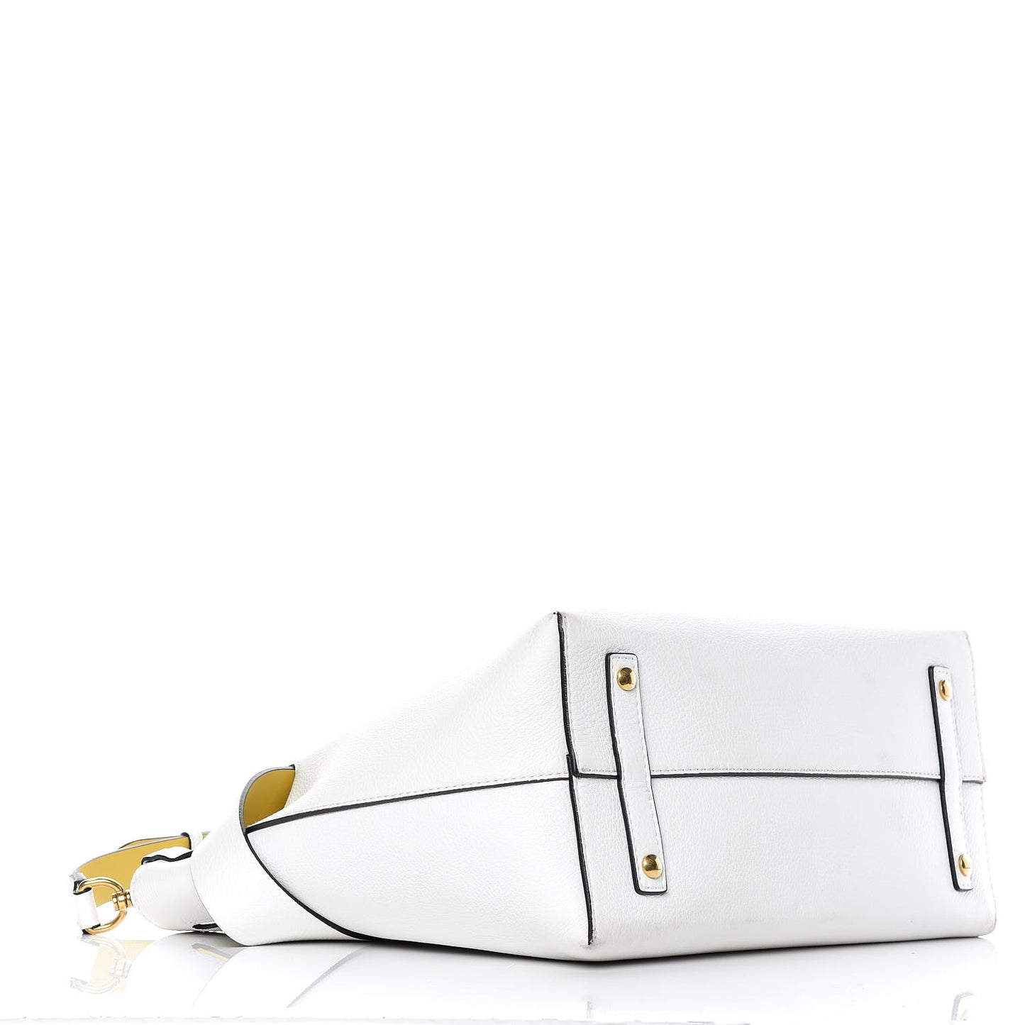 Soft Grain Calfskin Medium Belt Bag Chalk White