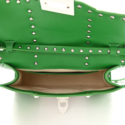 Valentino Garavani Vitello Colorblock Medium Free Rockstud Flip Lock Crossbody Bag Peppermint White 5 of 10