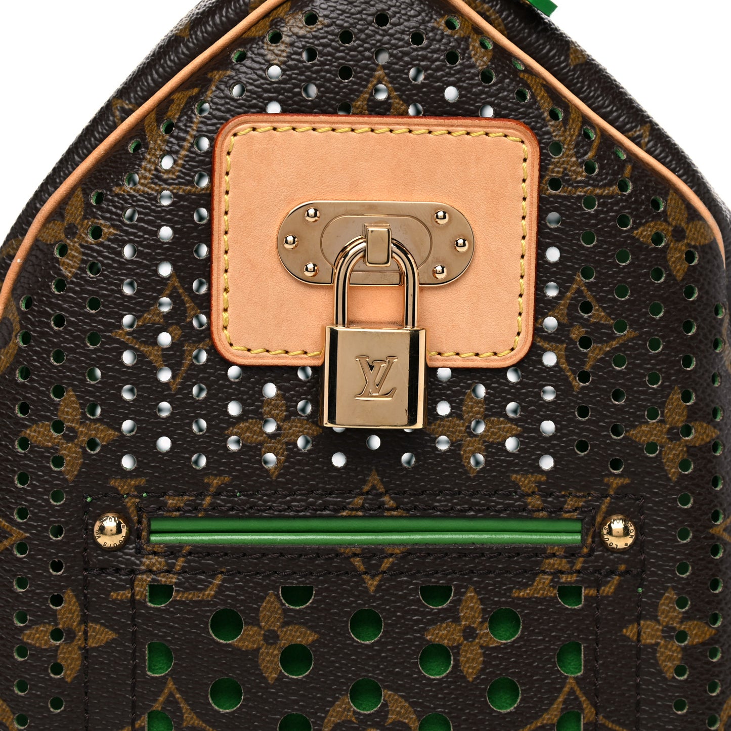 Monogram Perforated Speedy 30 Green
