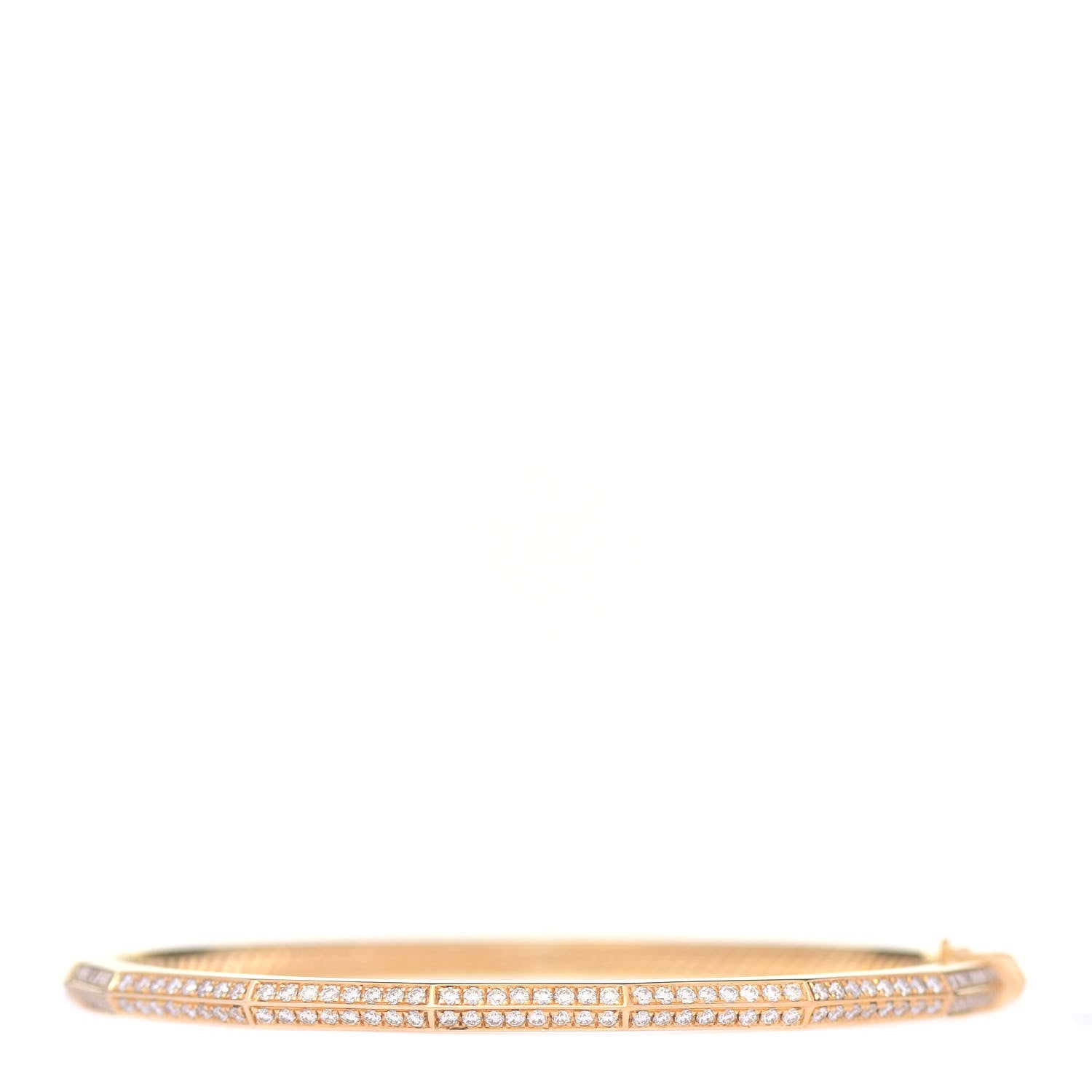 David Yurman 18K Yellow Gold Diamond 3mm Stax Single Row Faceted Bracelet 1 of 6