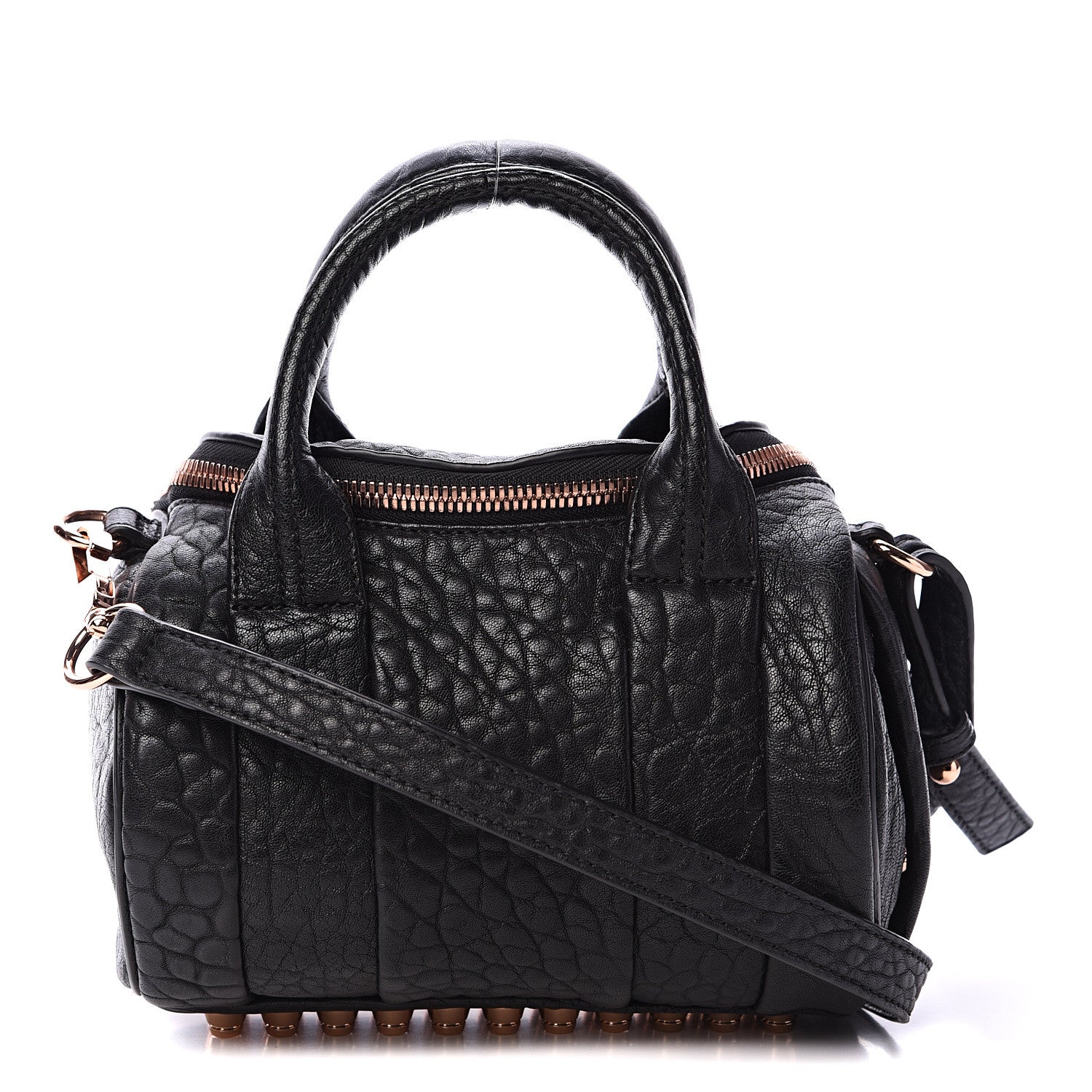Alexander Wang Pebbled Lambskin Mini Rockie Black Rose Gold Hardware 1 of 9