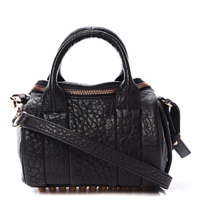 Alexander Wang Pebbled Lambskin Mini Rockie Black Rose Gold Hardware 1 of 9