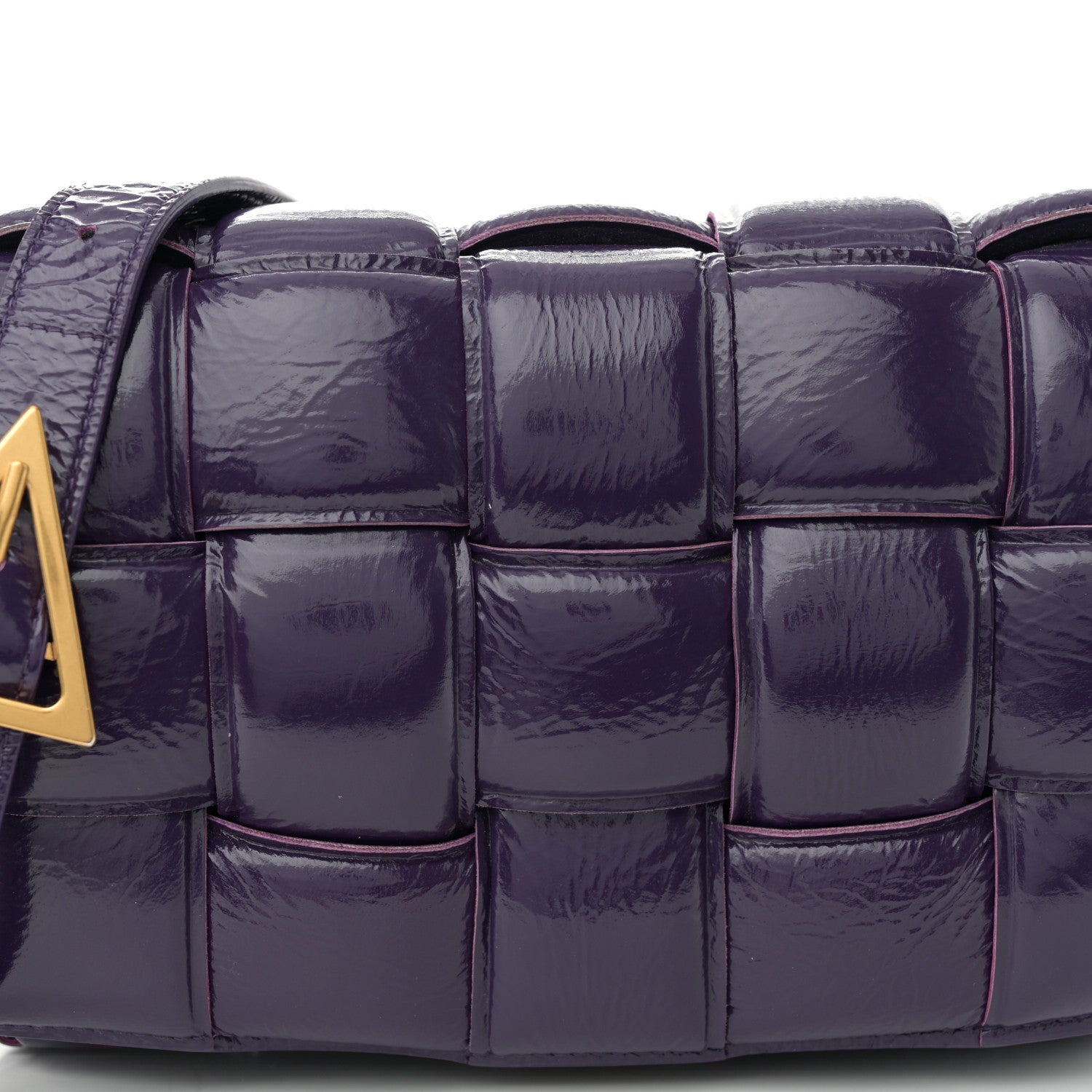Bottega Veneta Textured Deerskin Maxi Intrecciato Padded Cassette Crossbody Bag Raisin 8 of 12