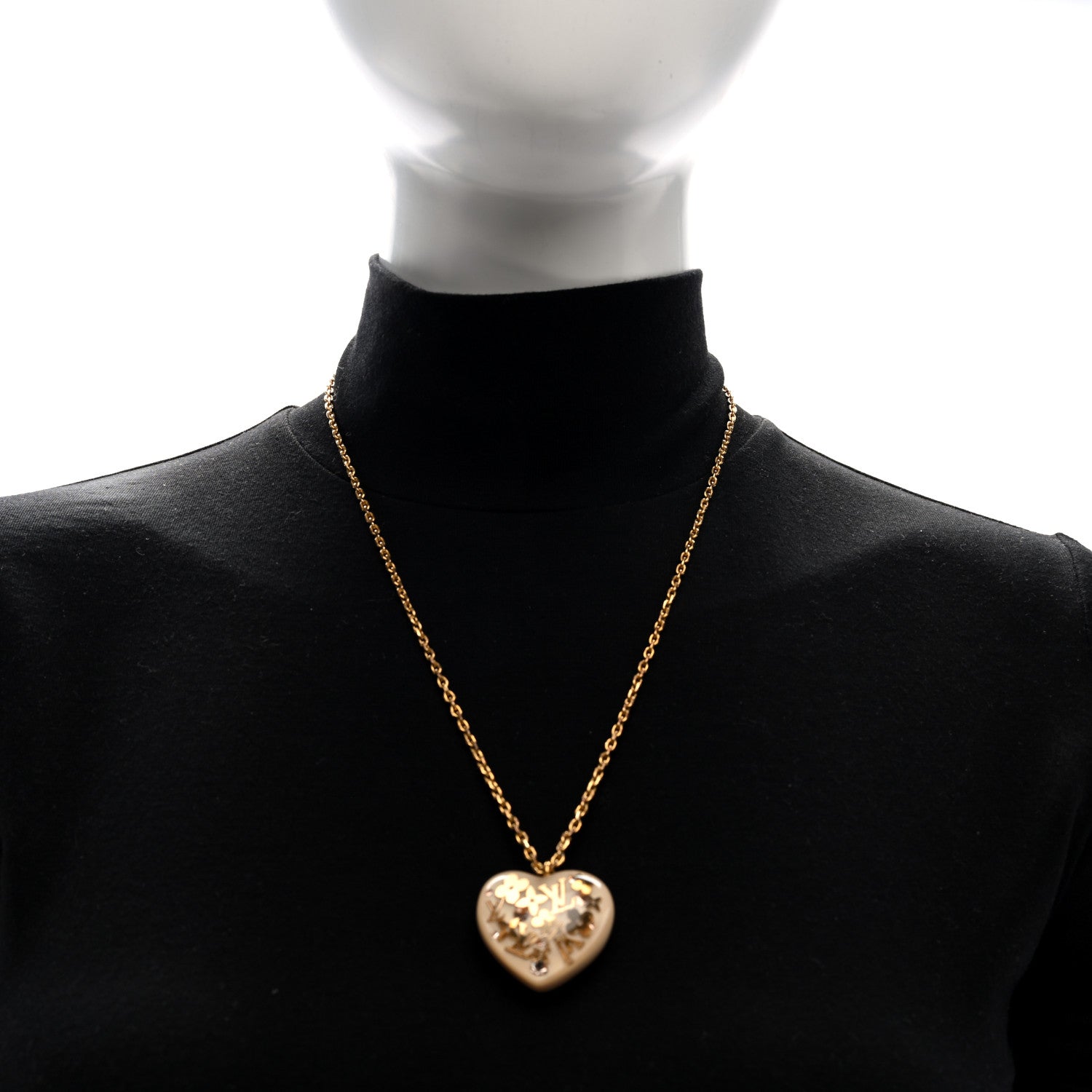 Louis Vuitton Inclusion Heart Necklace White 3 of 3