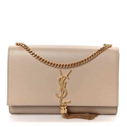 Saint Laurent Smooth Calfskin Medium Classic Monogram Kate Tassel Satchel Nude Powder 1 of 11