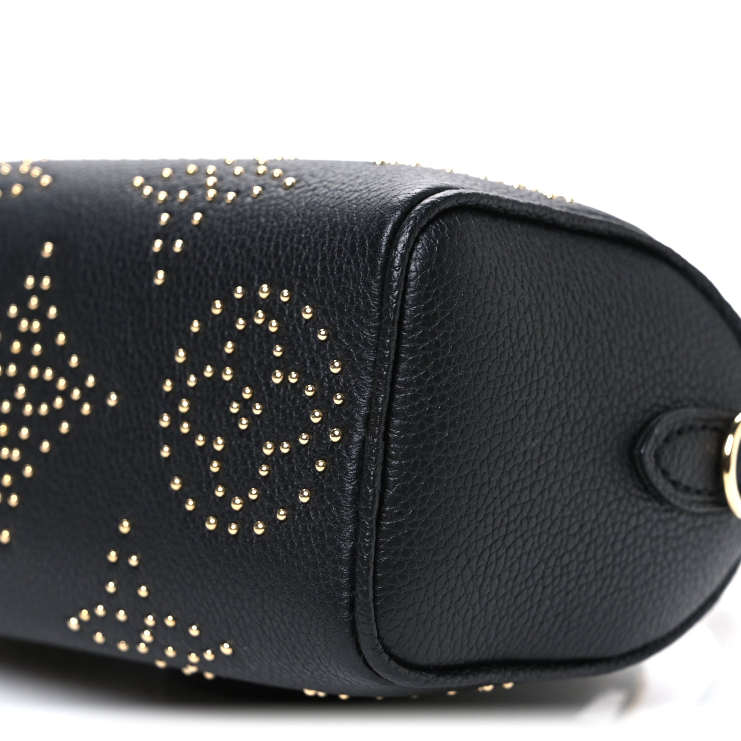 Grained Calfskin Studded Monogram Giant Nano Speedy Black