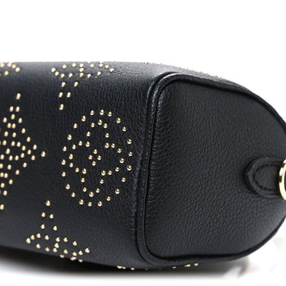 Louis Vuitton Grained Calfskin Studded Monogram Giant Nano Speedy Black 9 of 9