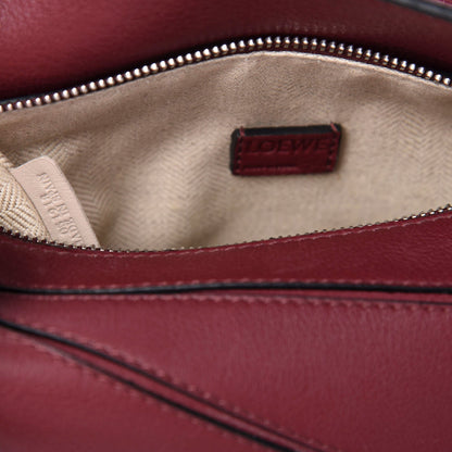 Loewe Calfskin Mini Puzzle Bag Wine 10 of 11