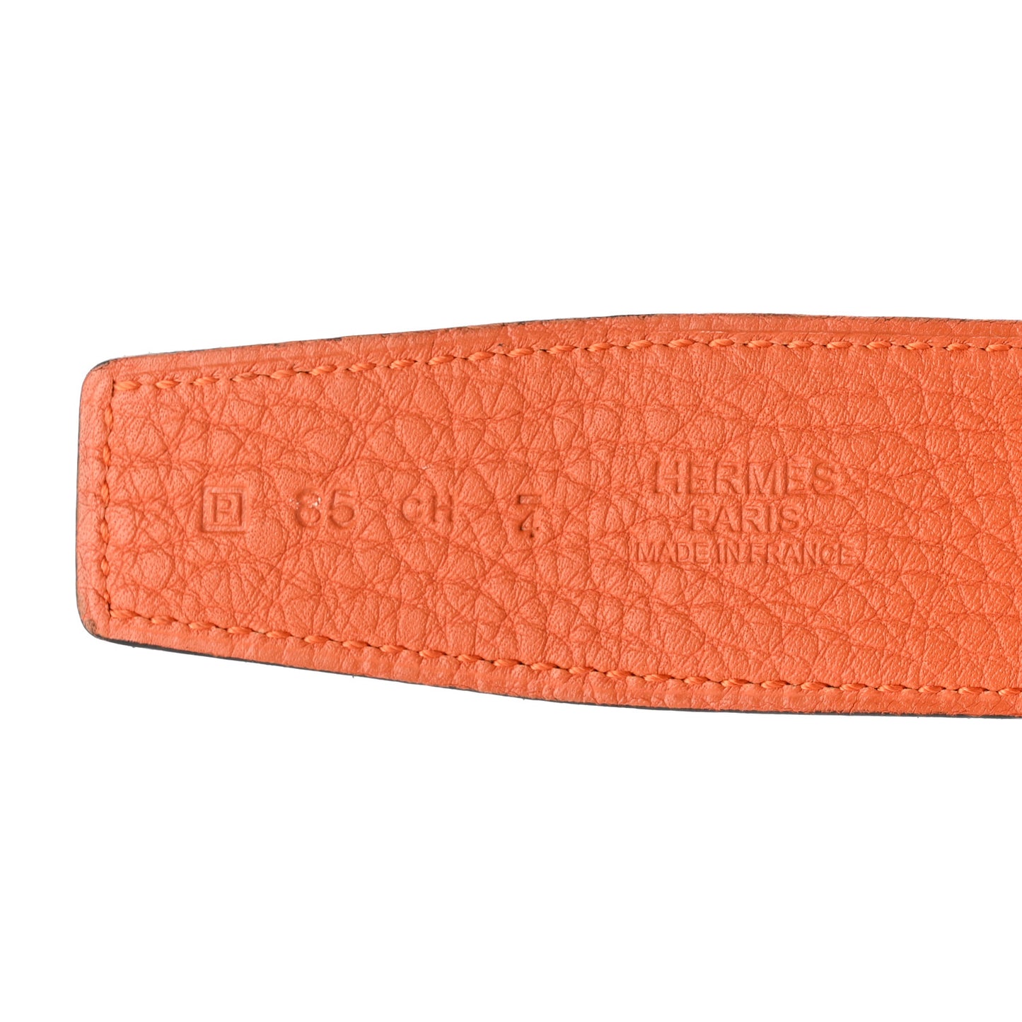 Box Togo 32mm Guilloche H Belt 85 Chocolate Orange