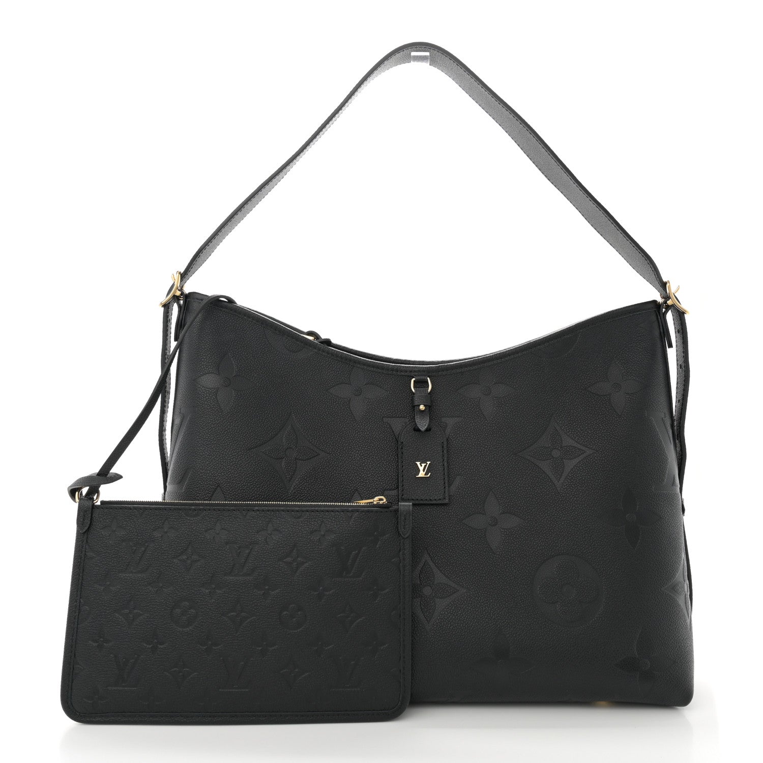 Louis Vuitton Empreinte Monogram Giant CarryAll MM Black 3 of 10