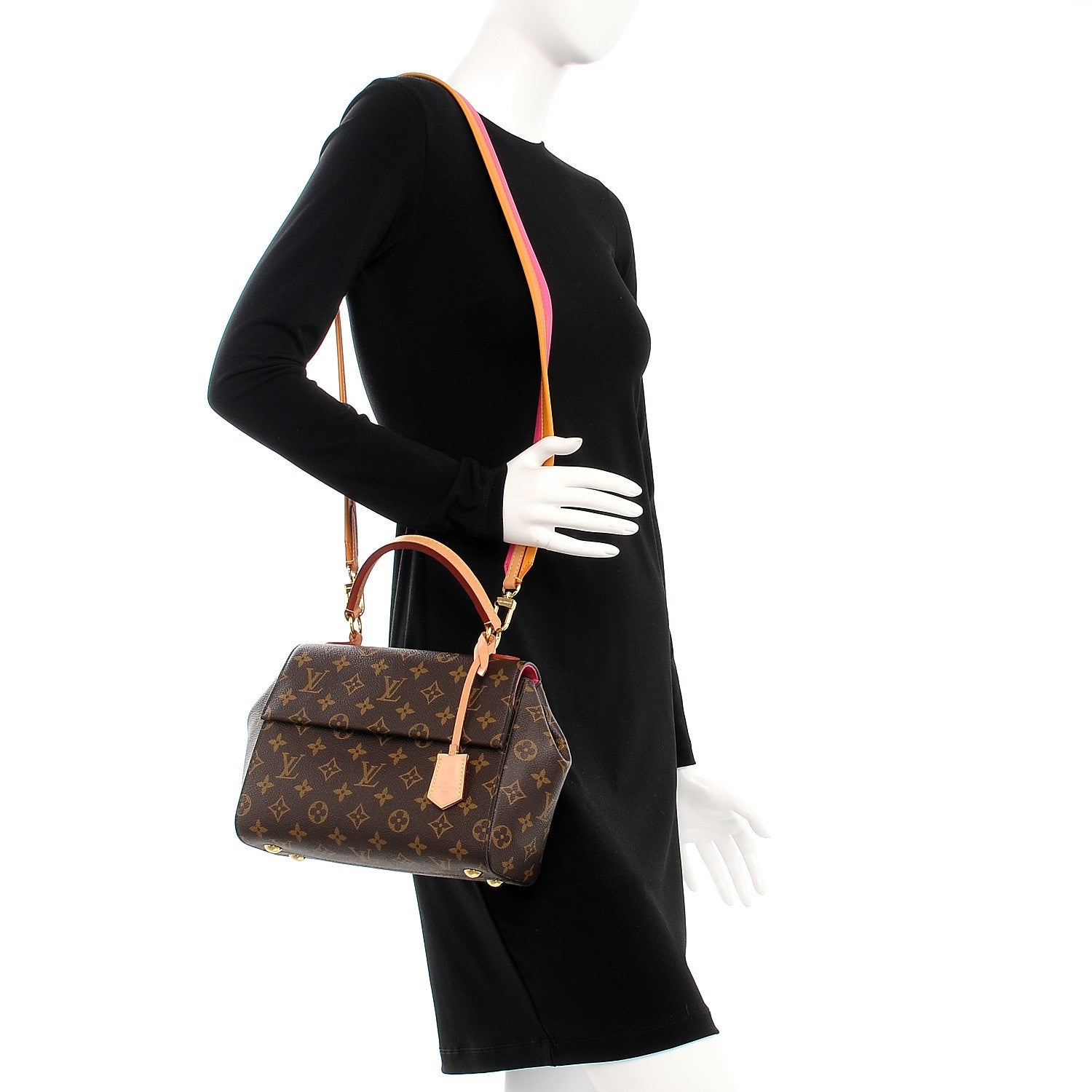 Louis Vuitton Monogram Cluny BB Hot Pink Safran Imperial 2 of 8