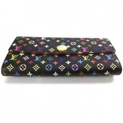 Louis Vuitton Monogram Multicolor Sarah Wallet Black 4 of 7