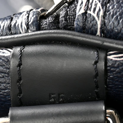 Louis Vuitton Savane Monogram Lion Chapman Keepall Bandouliere 55 Encre 7 of 11