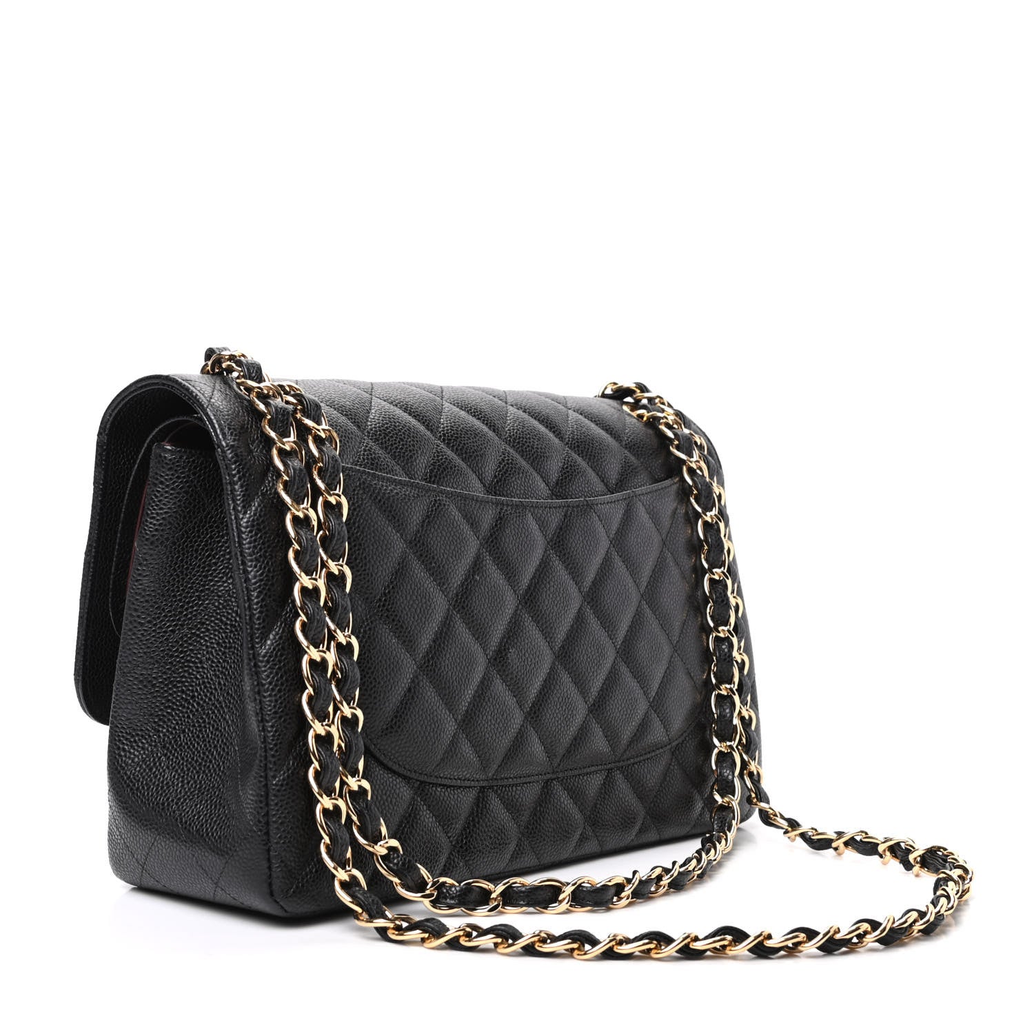 Chanel Caviar Quilted Jumbo Double Flap Black 3 of 9