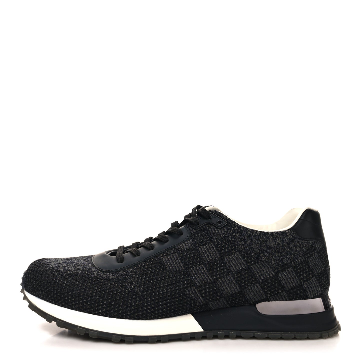 Calfskin Damier Run Away Sneakers 10 Graphite