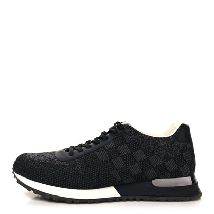 Louis Vuitton Calfskin Damier Run Away Sneakers 10 Graphite 1 of 9