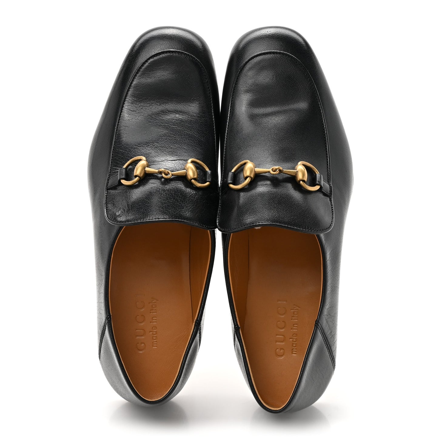 Goatskin Mens Horsebit Loafers 7 Black