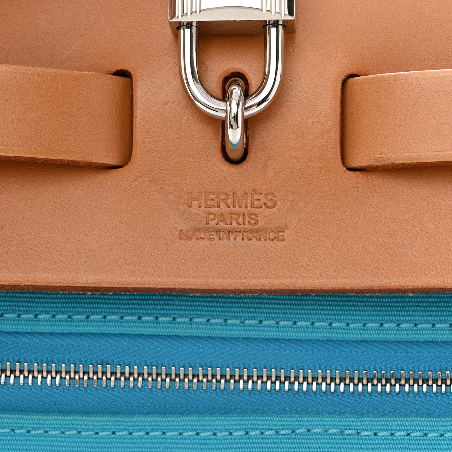 Vache Hunter Toile Herbag Zip 31 PM Bleu Azteque Menthe